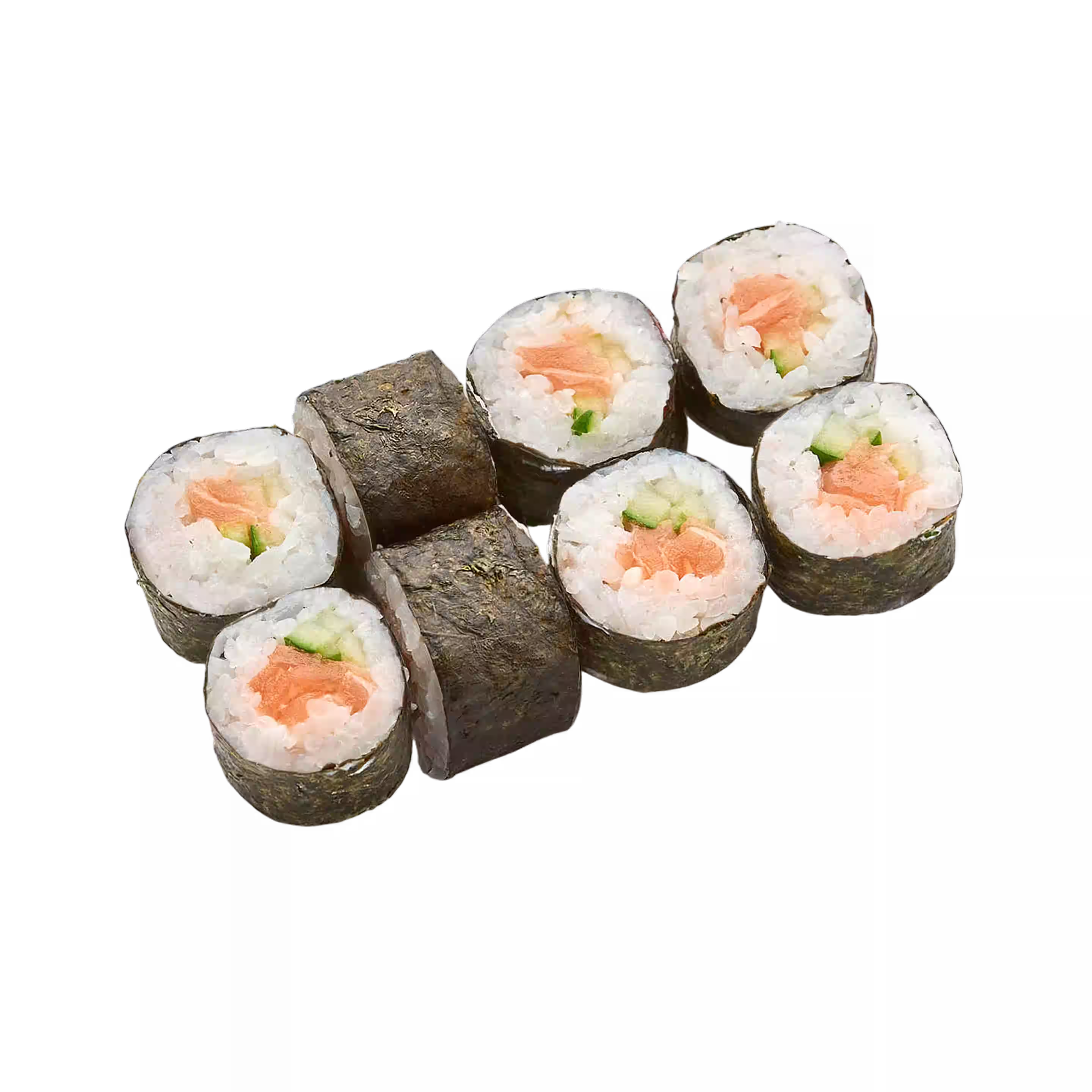 Маки с лососем и огурцом, 105 гр.